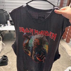 Iron Maiden Black Sleeveless Men's Shirt